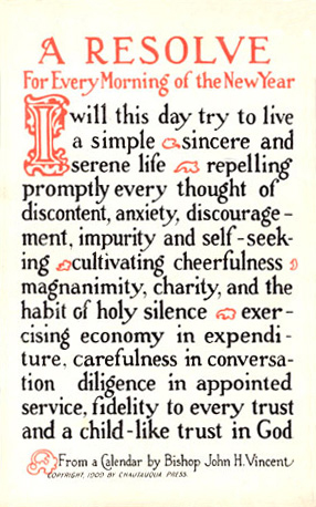 Resolutions for 2024